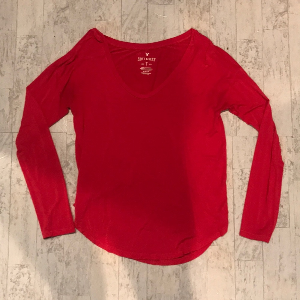 DONATED Womens American Eagle Vneck Longsleeve
